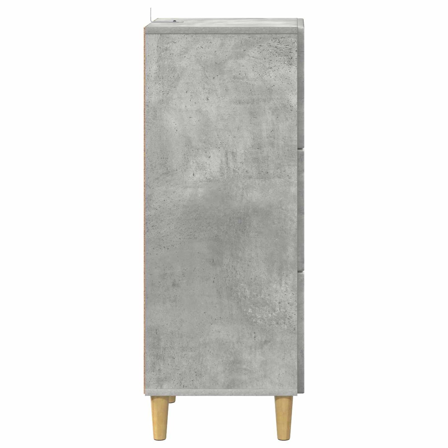 Skuffeskap Betonggrå 33 x 34,5 x 90 cm Konstruert tre