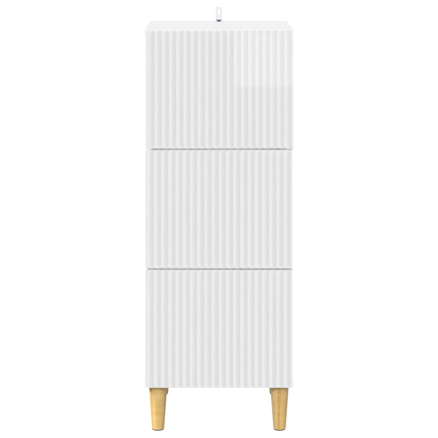 Skuffeskap Høgglans hvit 33 x 34,5 x 90 cm Konstruert tre