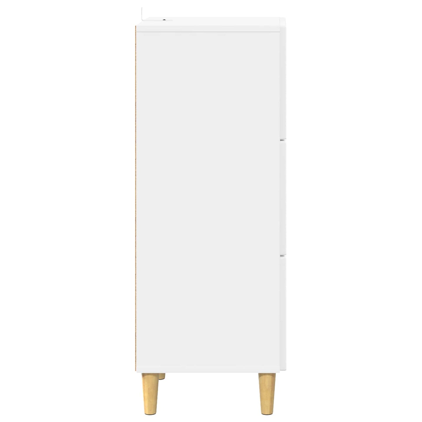 Skuffeskap Høgglans hvit 33 x 34,5 x 90 cm Konstruert tre