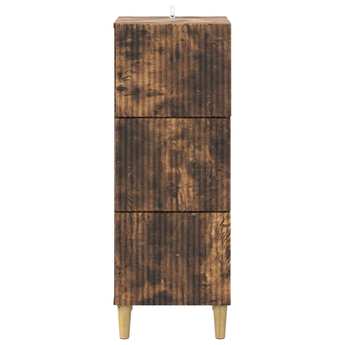 Skuffeskap Røkt Eik 33 x 34,5 x 90 cm Konstruert tre