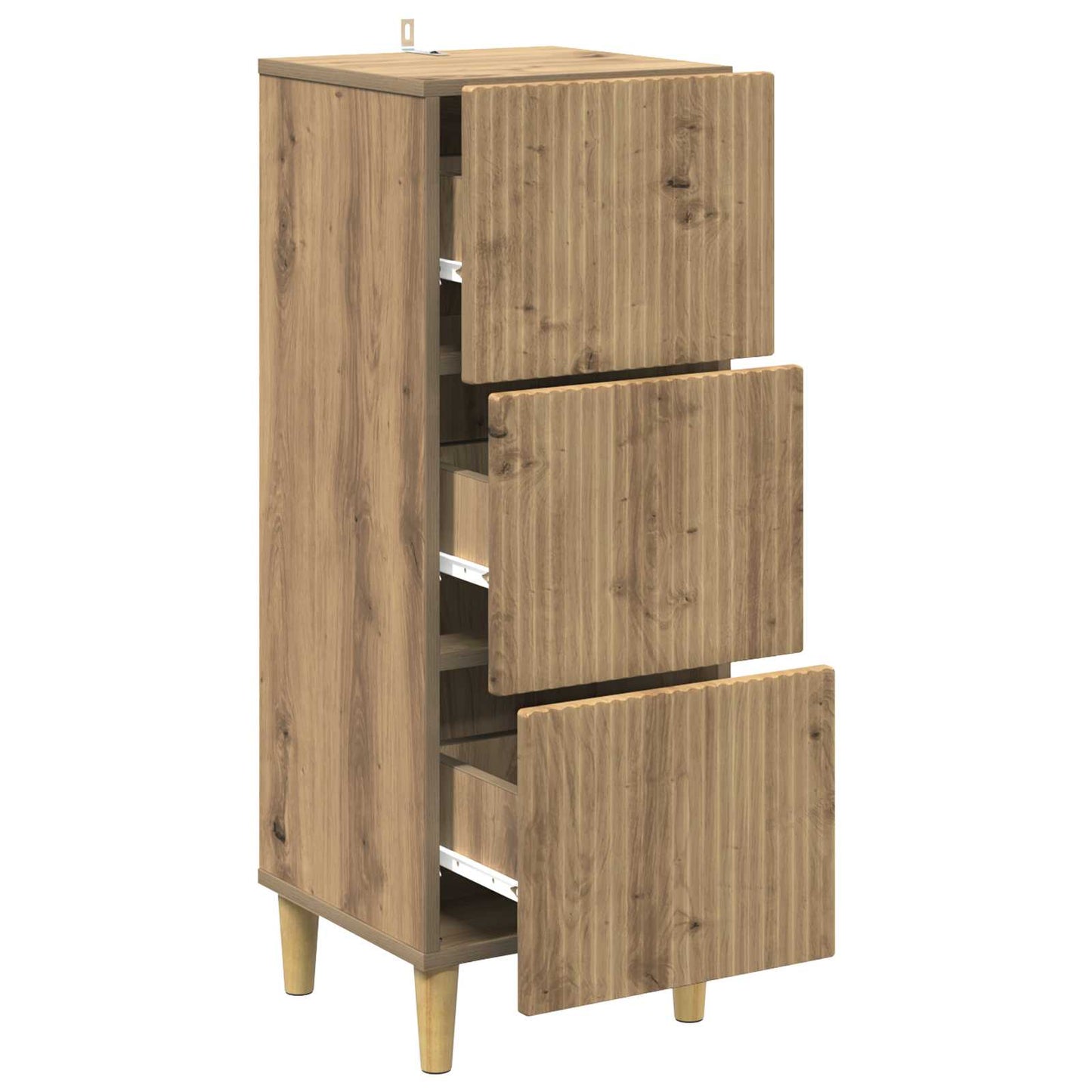 Skuffeskap Artisan eik 33 x 34,5 x 90 cm Konstruert tre