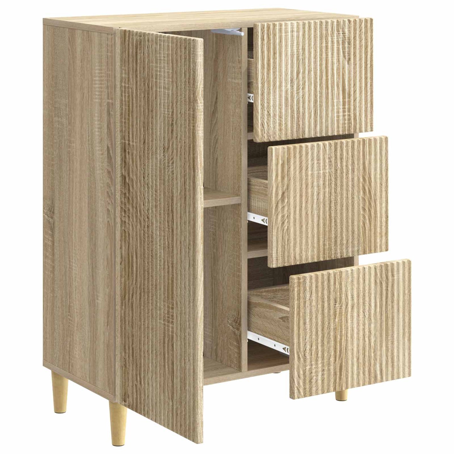 Serviesskap Sonoma eik 66 x 34,5 x 90 cm Konstruert tre