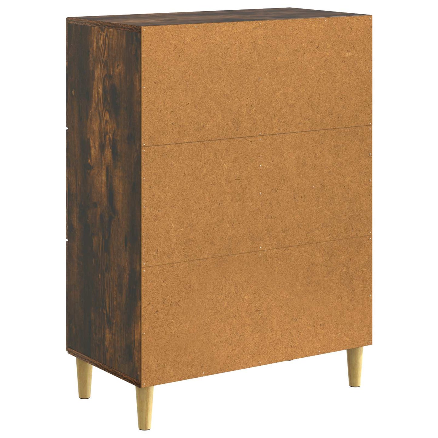 Serviesskap med skuff Røkt Eik 66 x 34,5 x 90 cm Konstruert tre