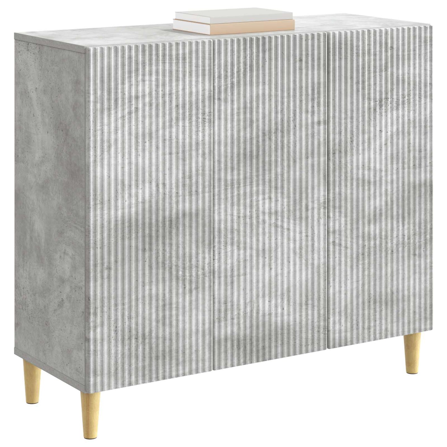 Serviesskap Betonggrå 89 x 34,5 x 80 cm Konstruert tre