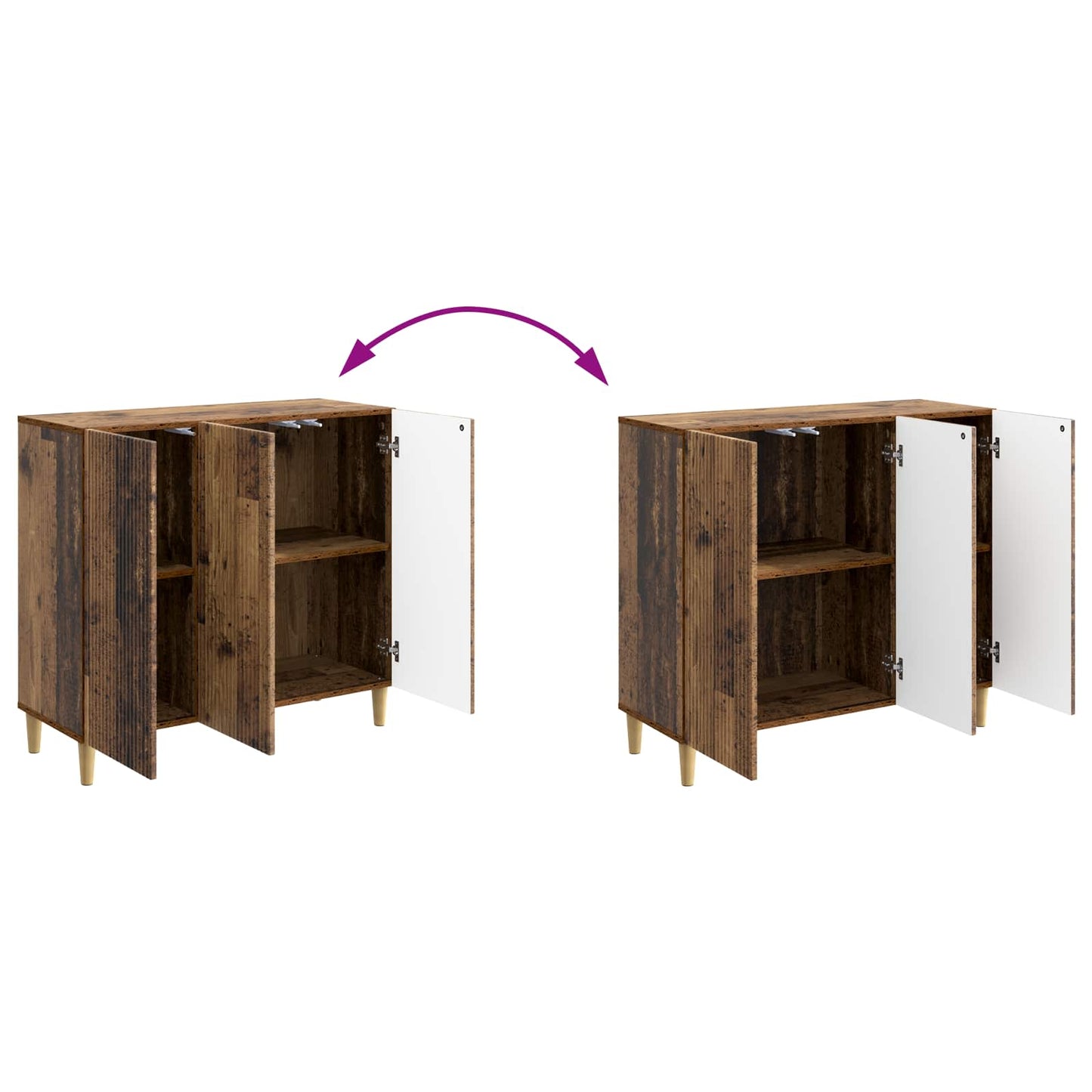 Serviesskap Gammelt tre 89 x 34,5 x 80 cm Konstruert tre