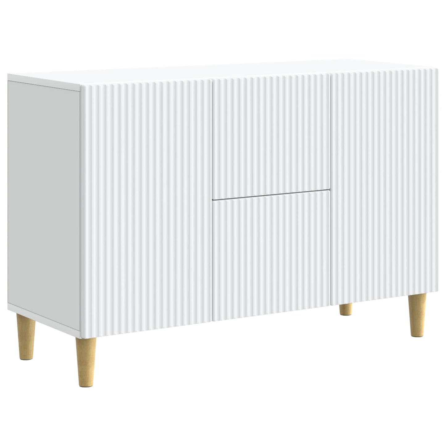 Serviesskap med skuff Hvit 89 x 34,5 x 60 cm Konstruert tre
