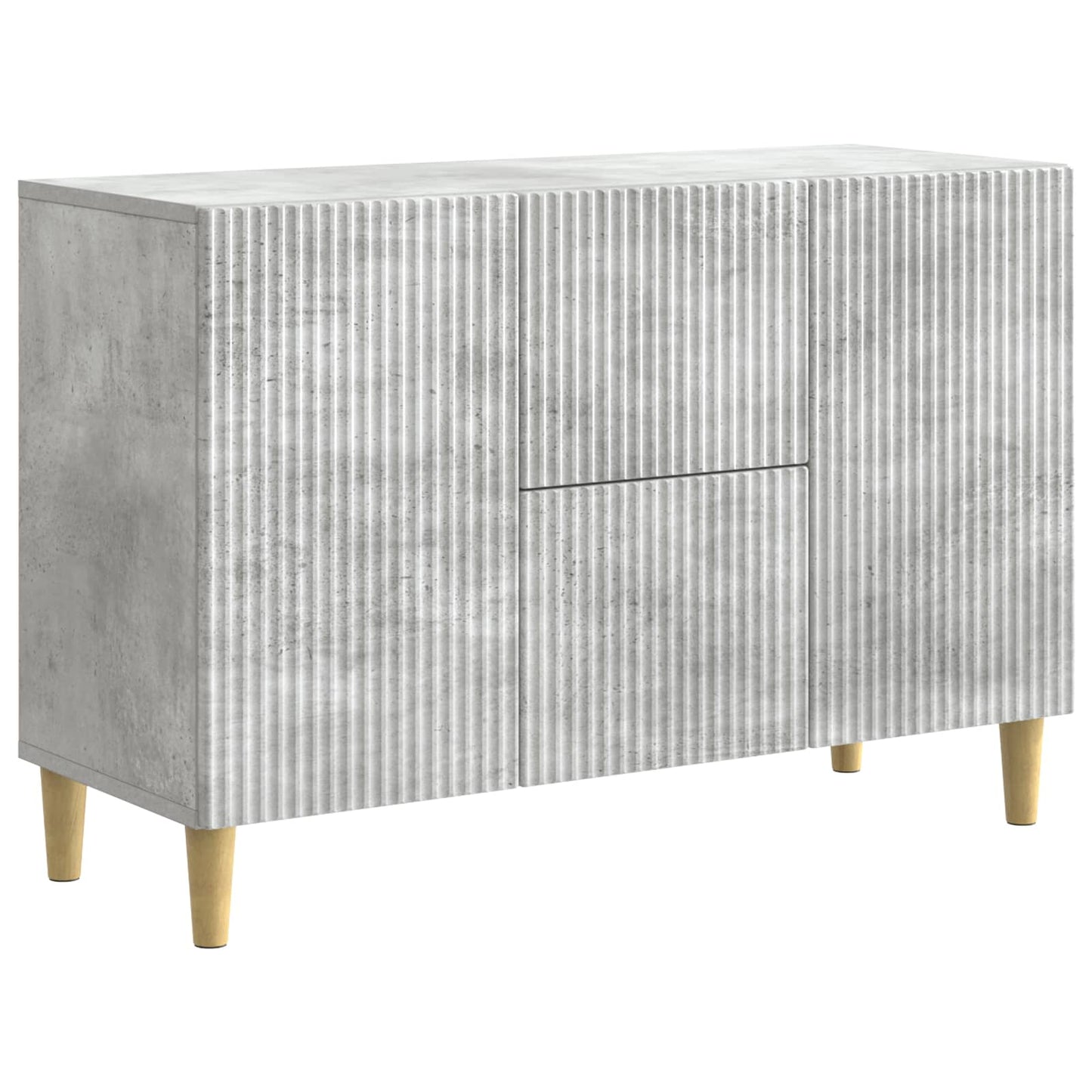 Serviesskap Betonggrå 89 x 34,5 x 60 cm Konstruert tre