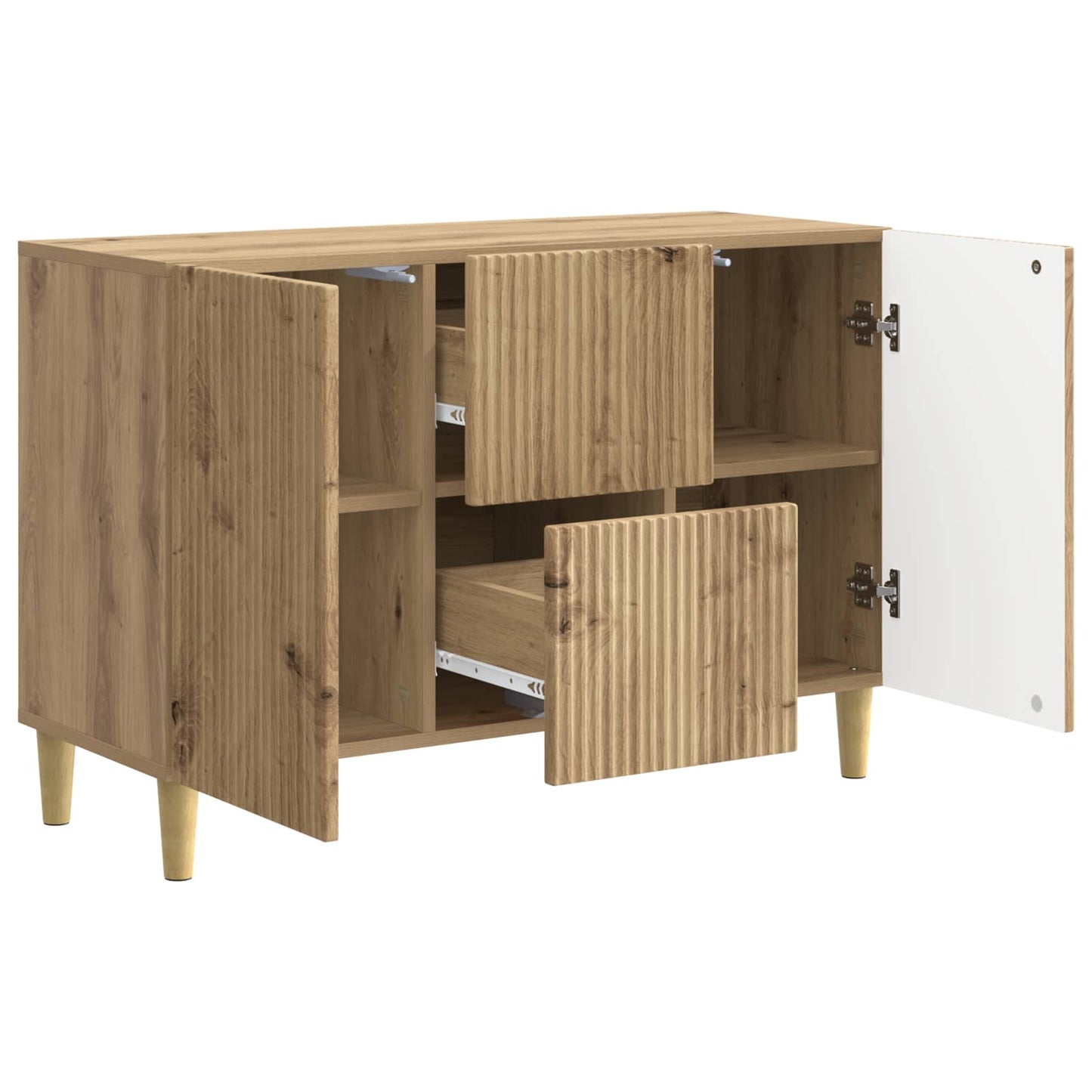 Serviesskap Artisan eik 89 x 34,5 x 60 cm Konstruert tre