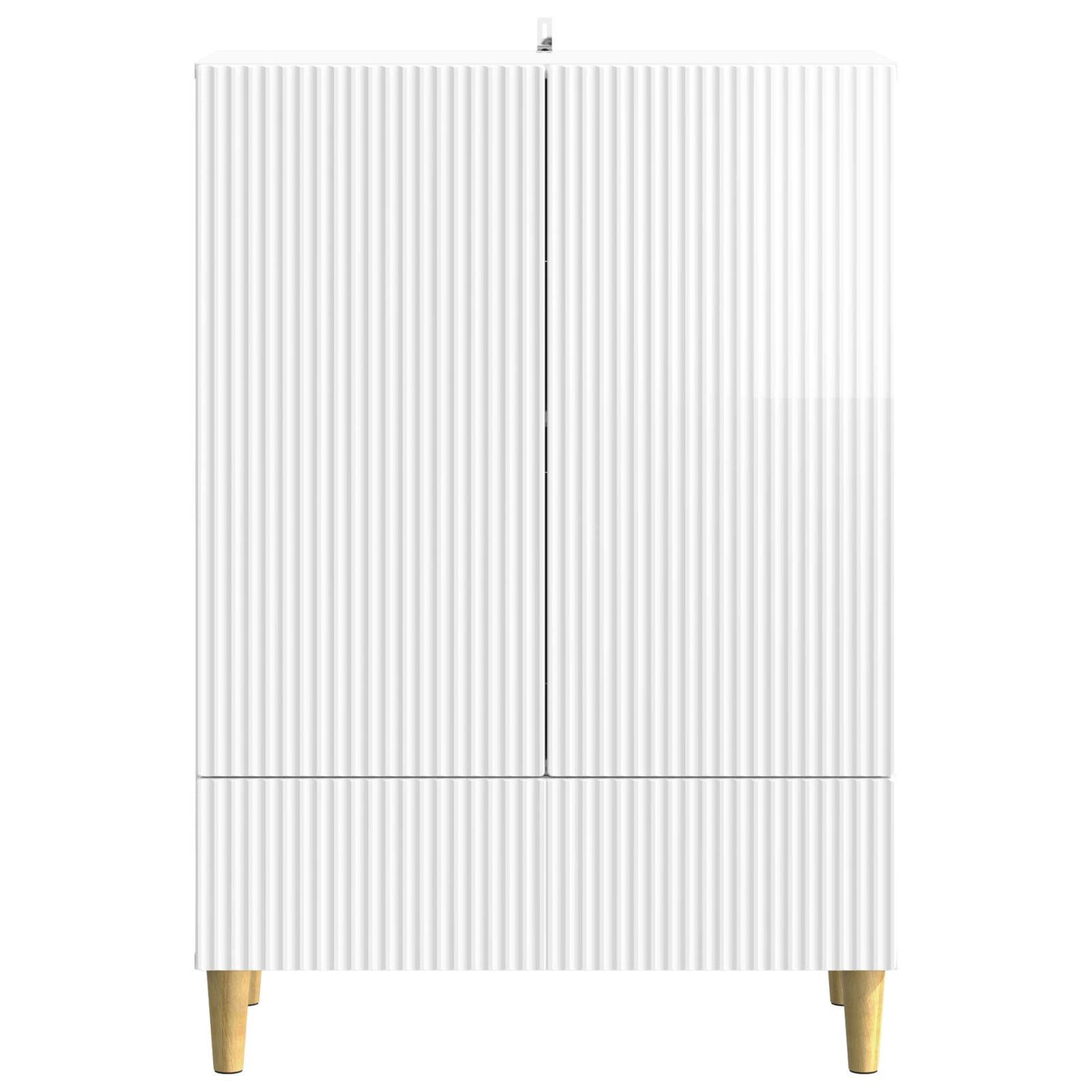 Serviesskap Høgglans hvit 66 x 34,5 x 95 cm Konstruert tre