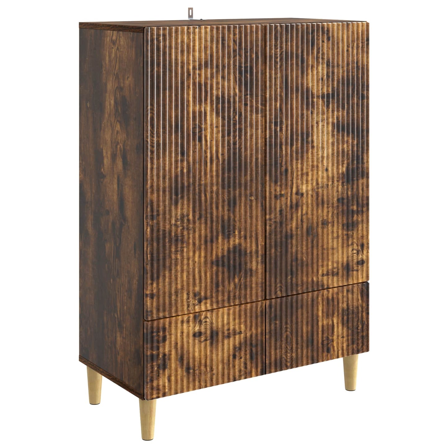 Serviesskap med skuff Røkt Eik 66 x 34,5 x 95 cm Konstruert tre