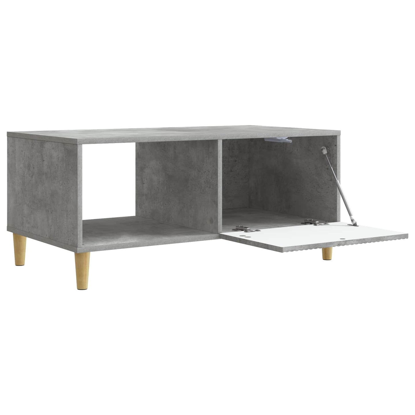 Kaffebord Betonggrå 90 x 50 x 40 cm Konstruert tre