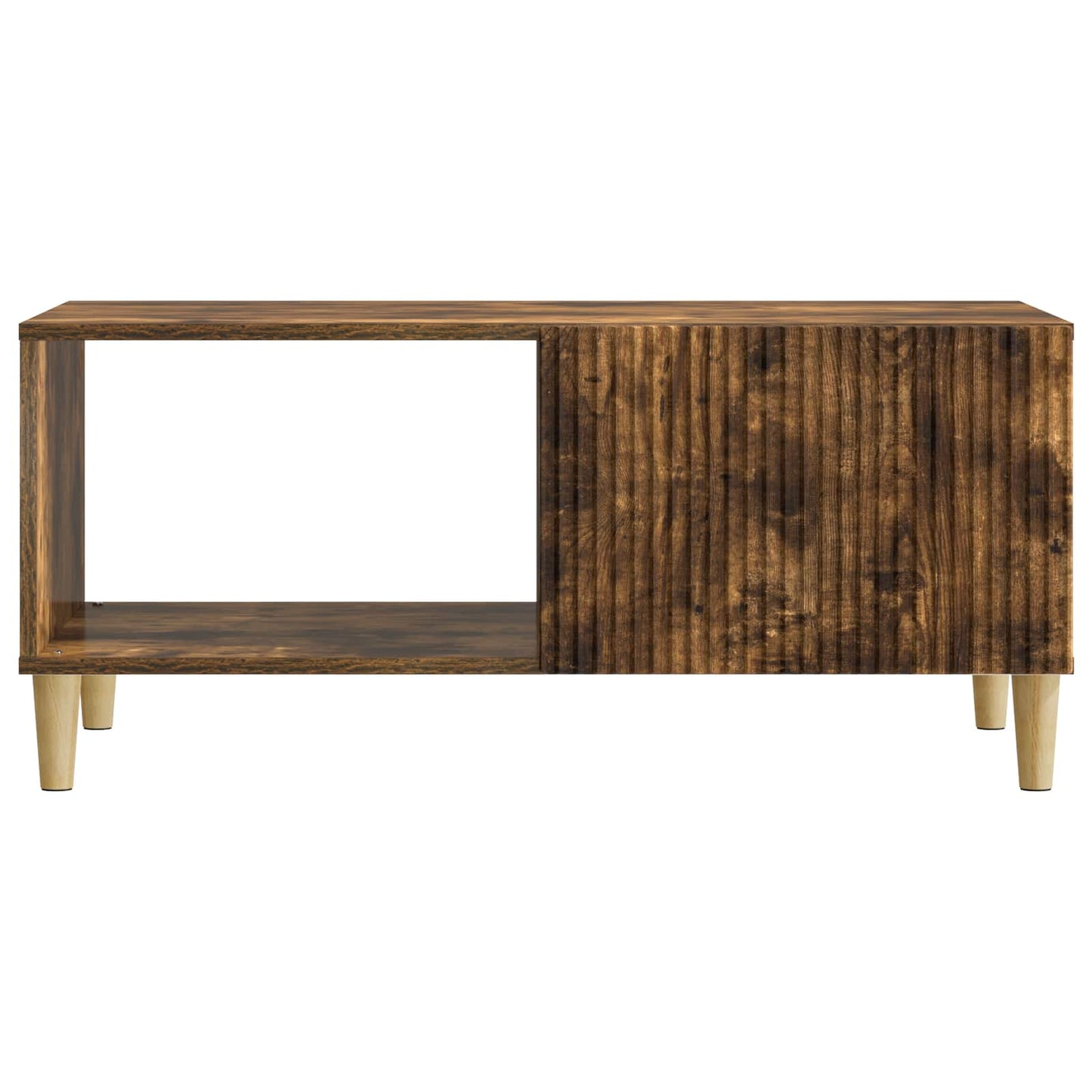 Kaffebord Røkt Eik 90 x 50 x 40 cm Konstruert tre