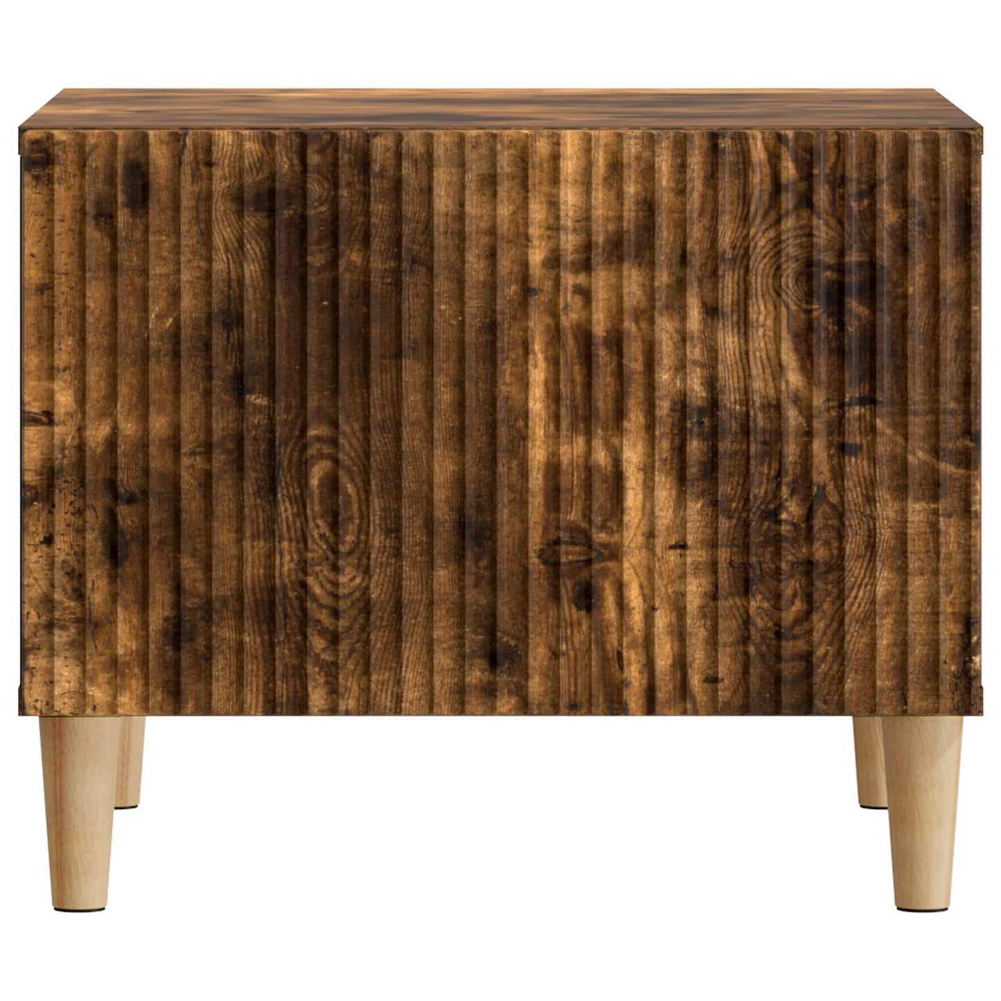 Kaffebord med skuff Røkt Eik 49 x 50 x 40 cm Konstruert tre