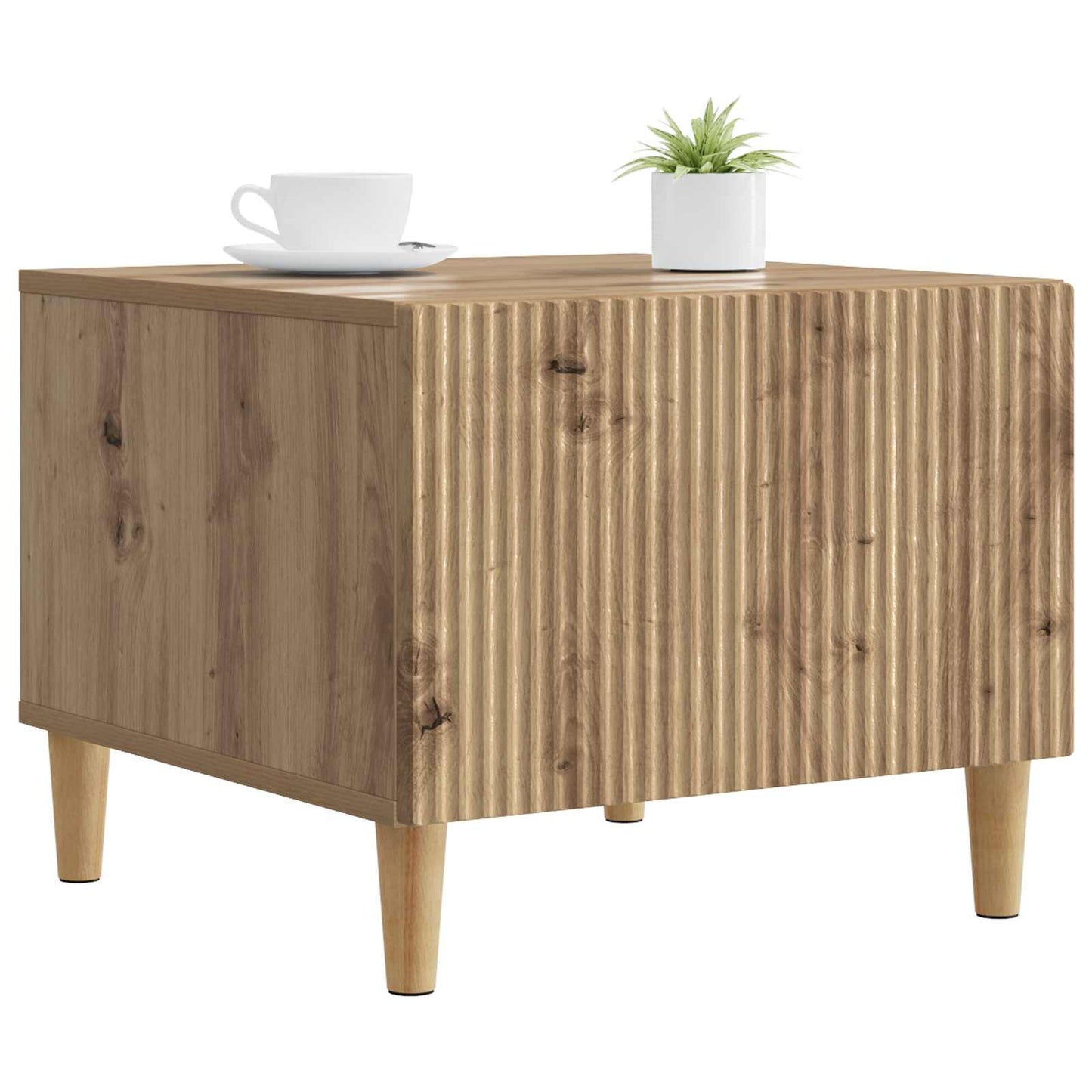 Kaffebord med skuff Artisan eik 49 x 50 x 40 cm Konstruert tre
