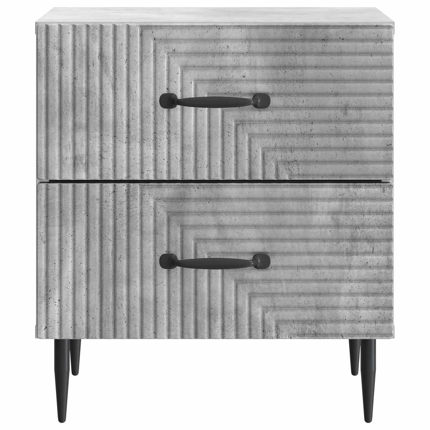 Nattbordskap Betonggrå 43 x 34,5 x 47,5 cm Konstruert tre