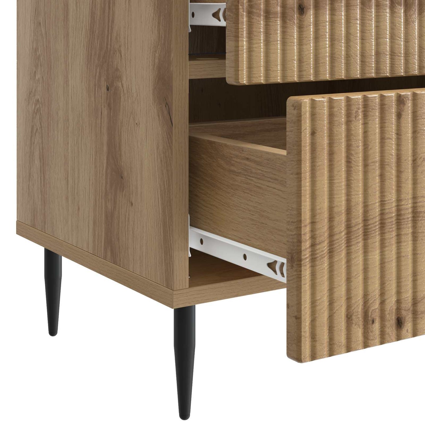 Nattbordskap 2 stk. Artisan eik 43 x 34,5 x 47,5 cm