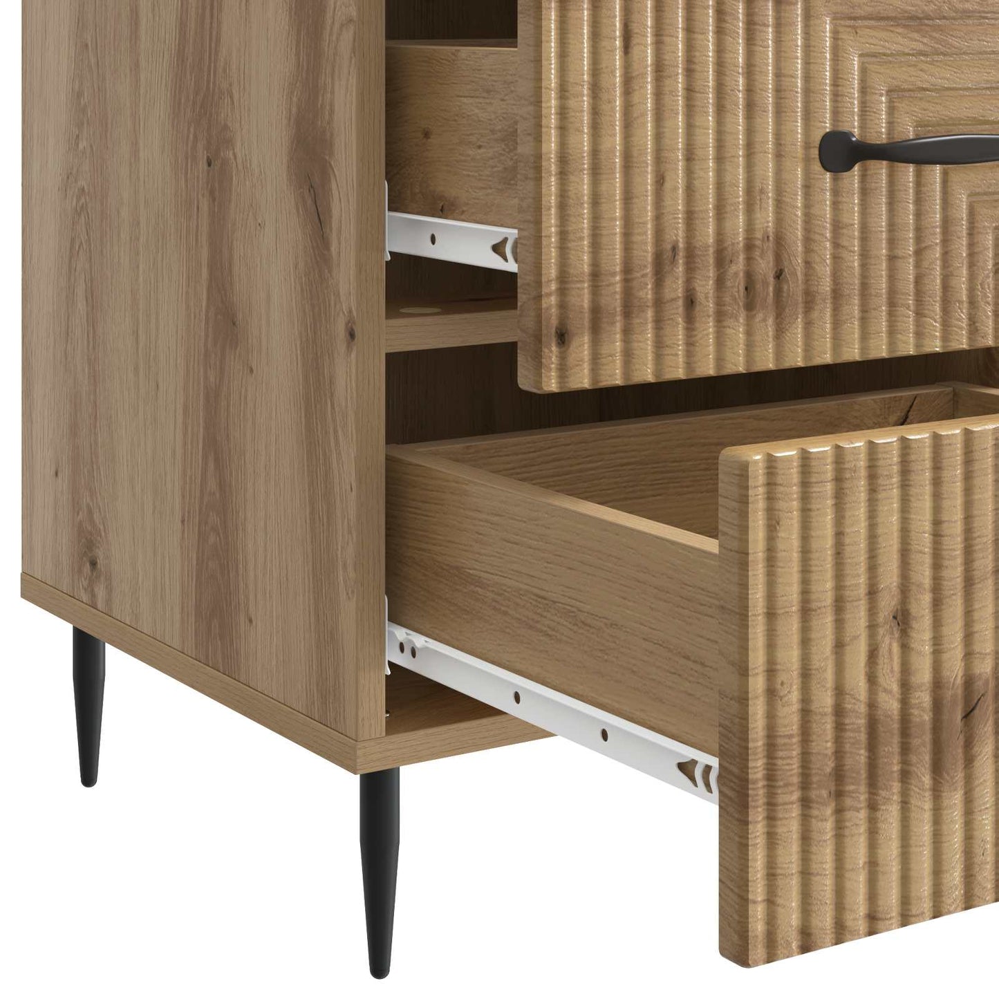Nattbordskap Artisan eik 43 x 41 x 66,5 cm Konstruert tre