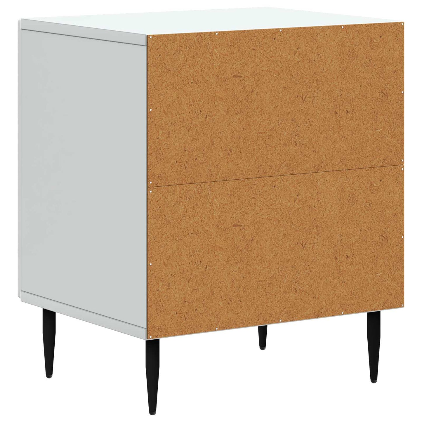 Nattbordskap Hvit 43 x 34,5 x 50 cm Konstruert tre