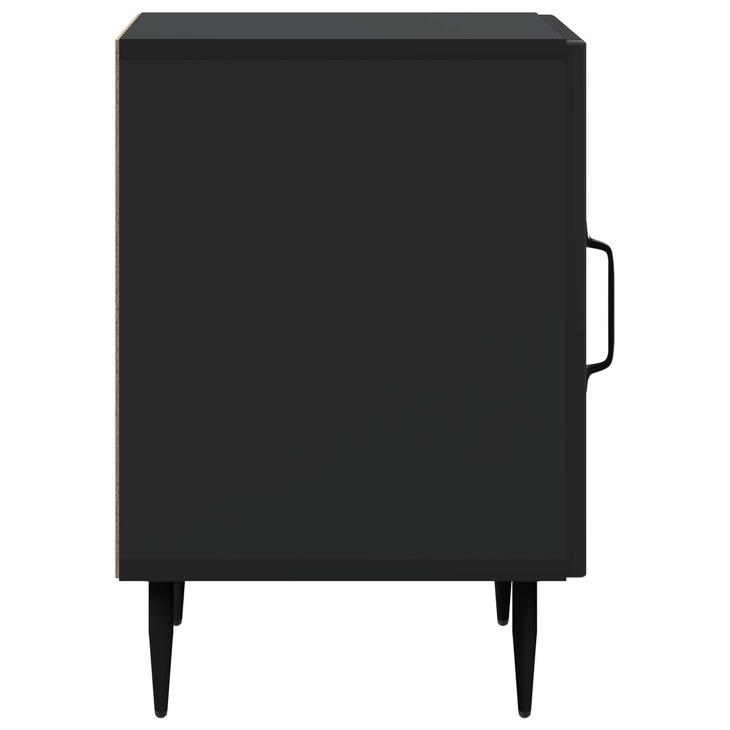 Nattbordskap Svart 43 x 34,5 x 50 cm Konstruert tre