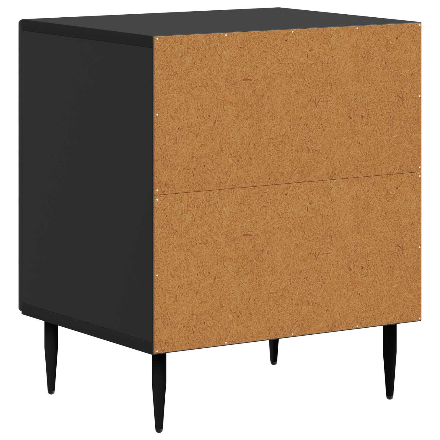 Nattbordskap 2 pcs Svart 43 x 34,5 x 50 cm Konstruert tre