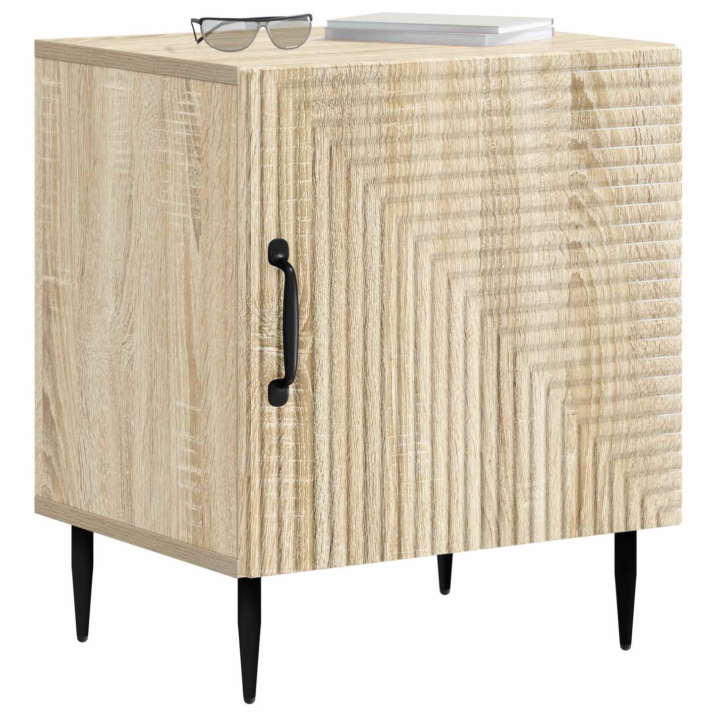 Nattbordskap 2 pcs Sonoma eik 43 x 34,5 x 50 cm Konstruert tre