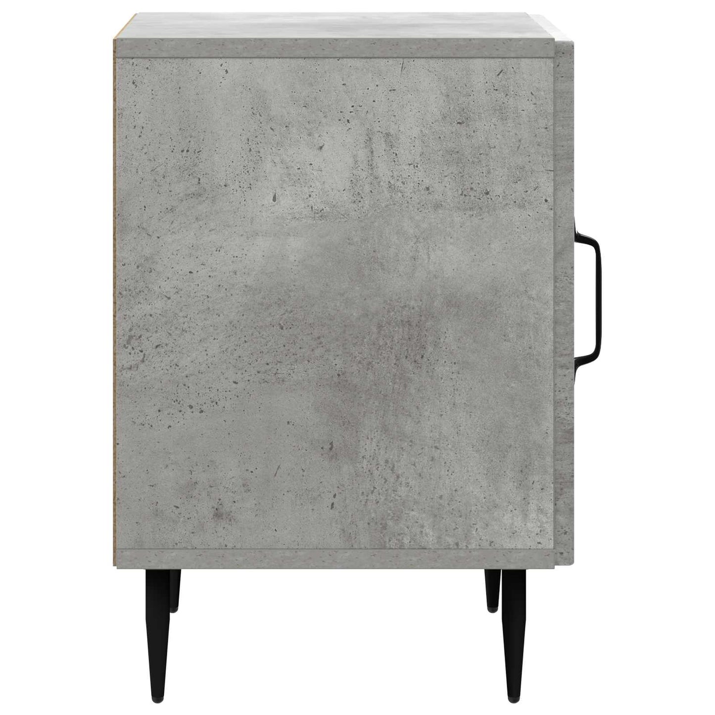 Nattbordskap 2 pcs Betonggrå 43 x 34,5 x 50 cm Konstruert tre