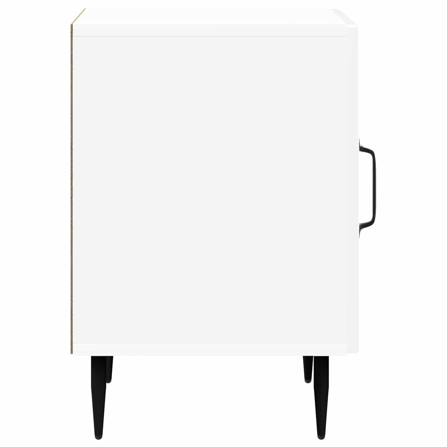 Nattbordskap Høgglans hvit 43 x 34,5 x 50 cm Konstruert tre