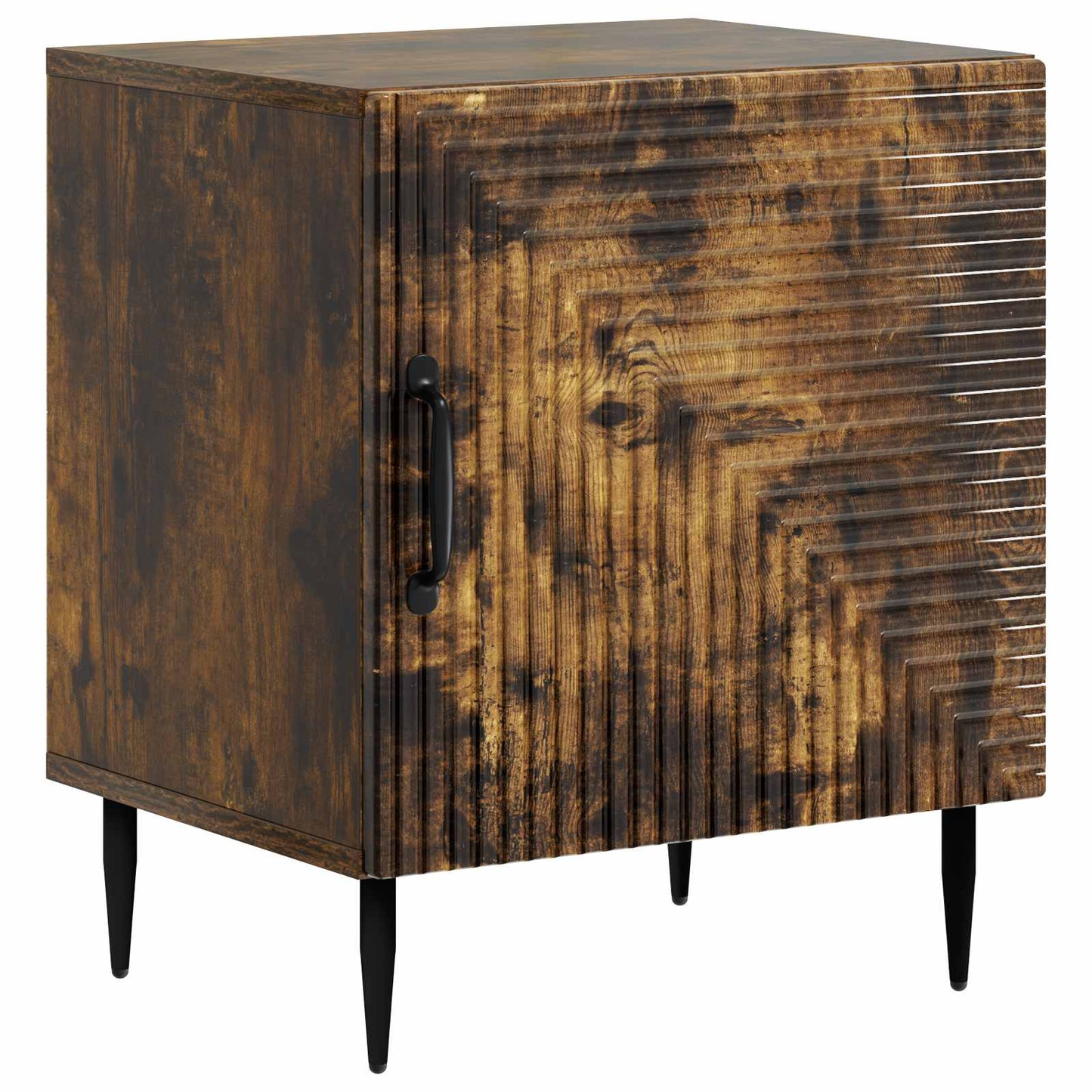 Nattbordskap 2 pcs Røkt Eik 43 x 34,5 x 50 cm Konstruert tre