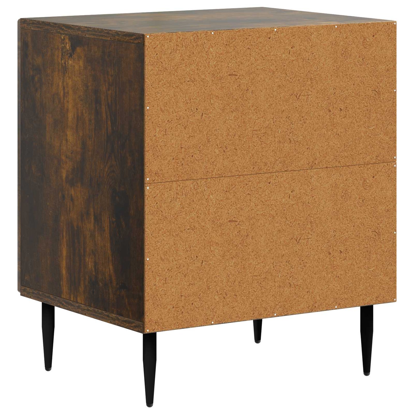 Nattbordskap 2 pcs Røkt Eik 43 x 34,5 x 50 cm Konstruert tre