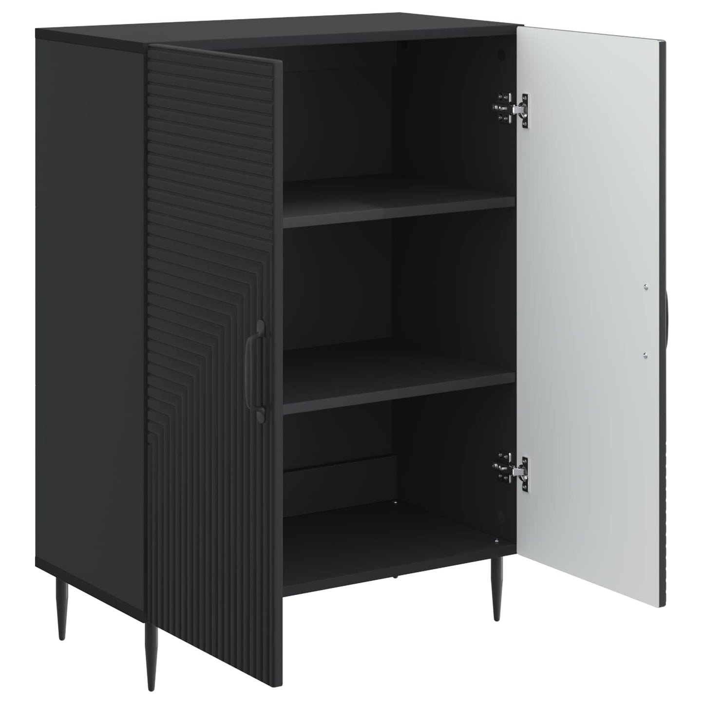 Serviesskap Svart 66 x 34,5 x 89,5 cm Konstruert tre