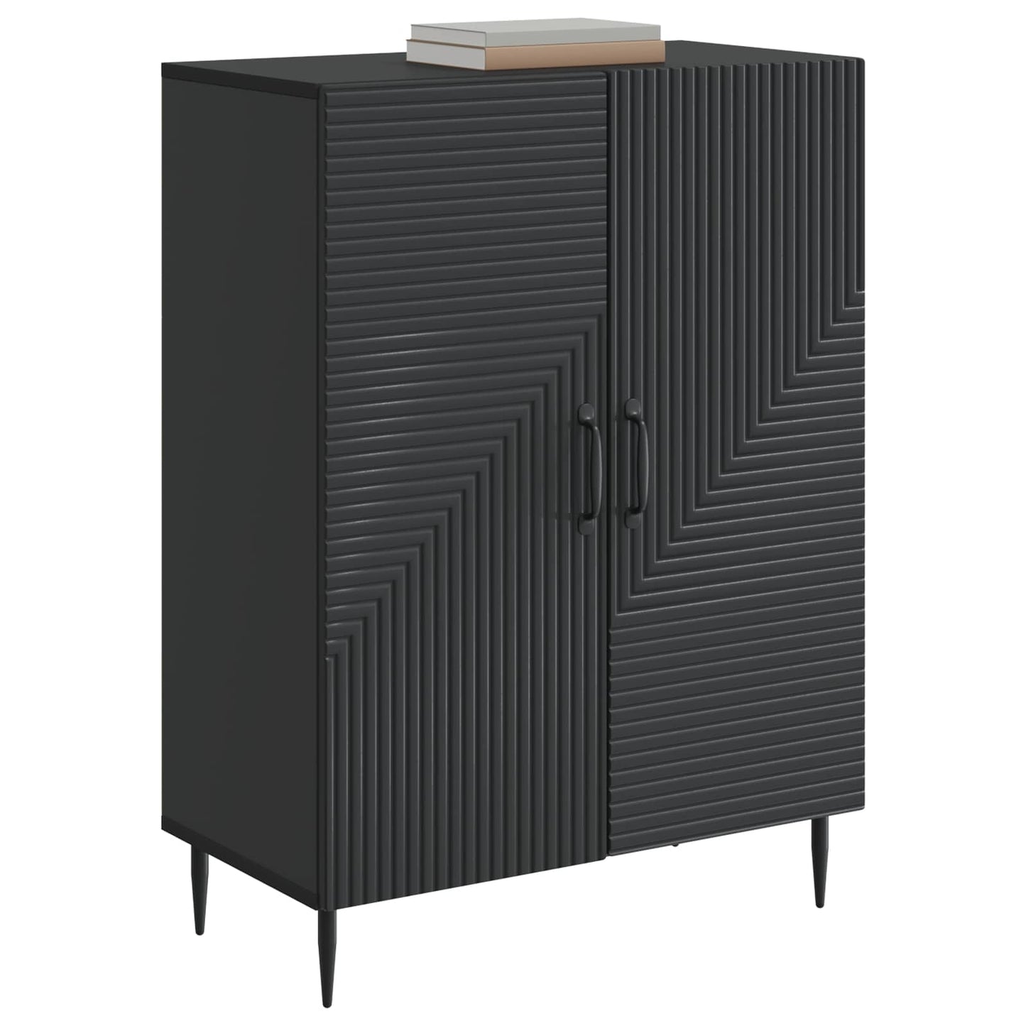 Serviesskap Svart 66 x 34,5 x 89,5 cm Konstruert tre