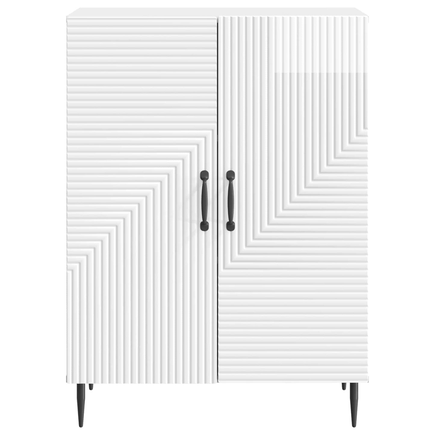 Serviesskap Høgglans hvit 66 x 34,5 x 89,5 cm Konstruert tre
