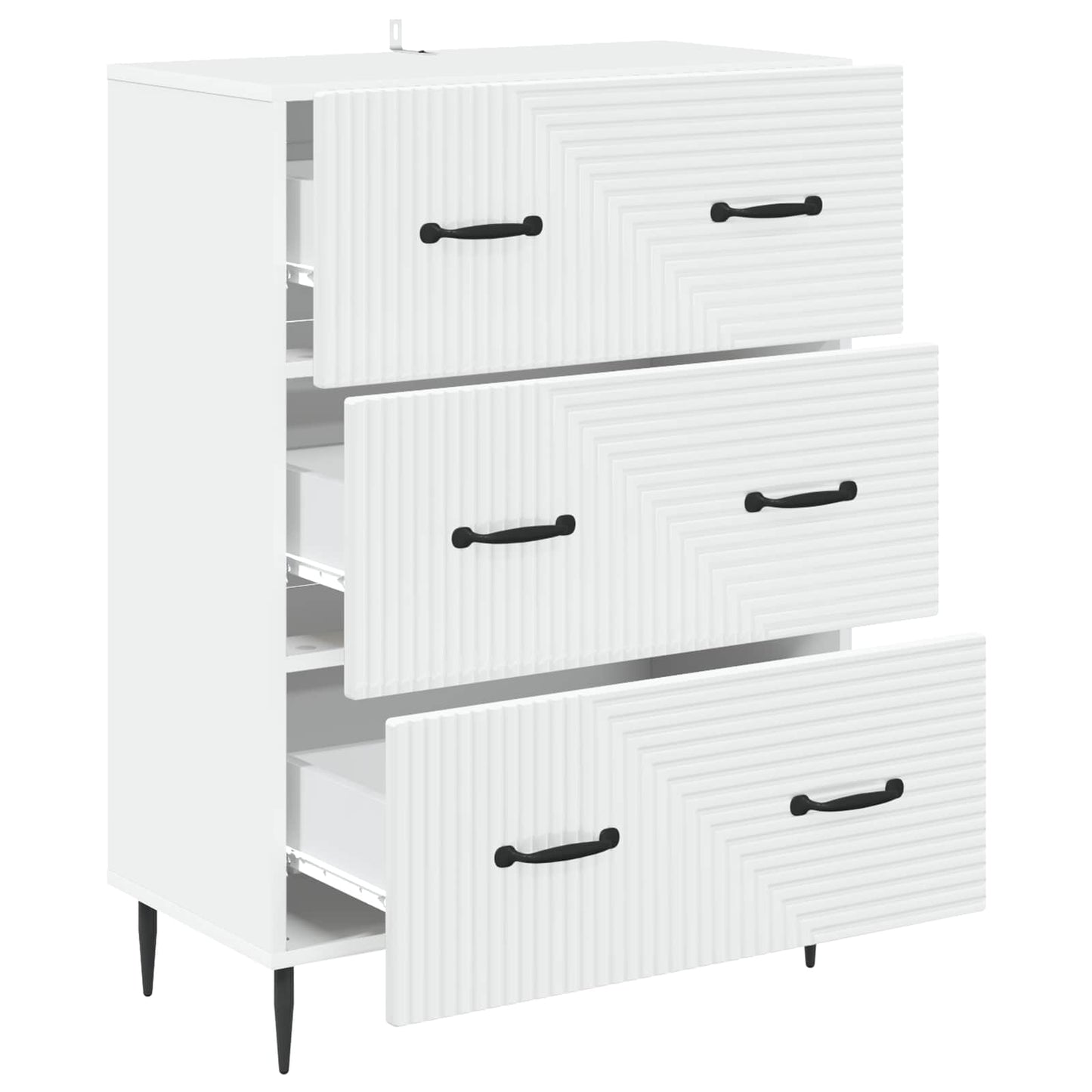 Skuffeskap Hvit 66 x 34,5 x 89,5 cm Konstruert tre