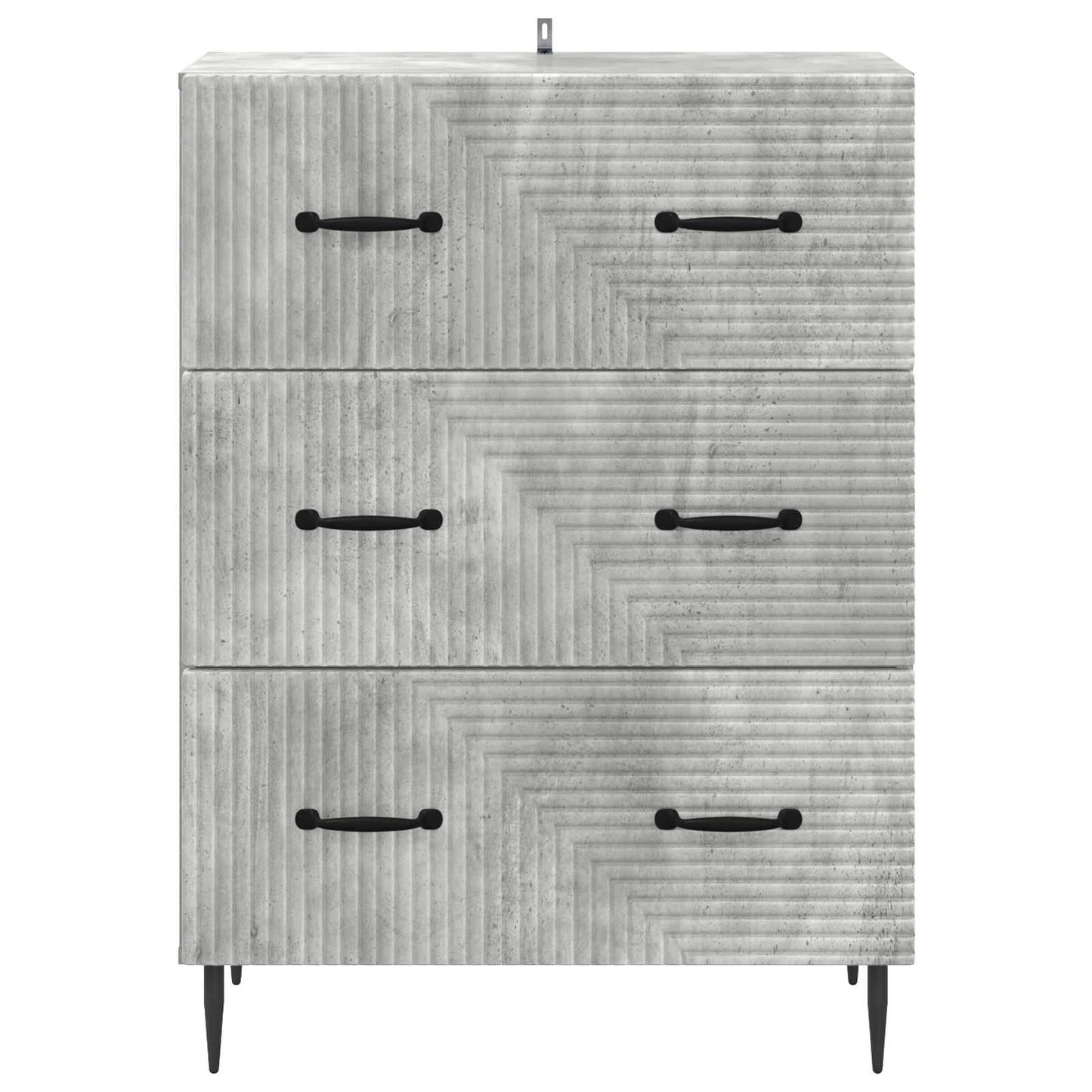 Skuffeskap Betonggrå 66 x 34,5 x 89,5 cm Konstruert tre