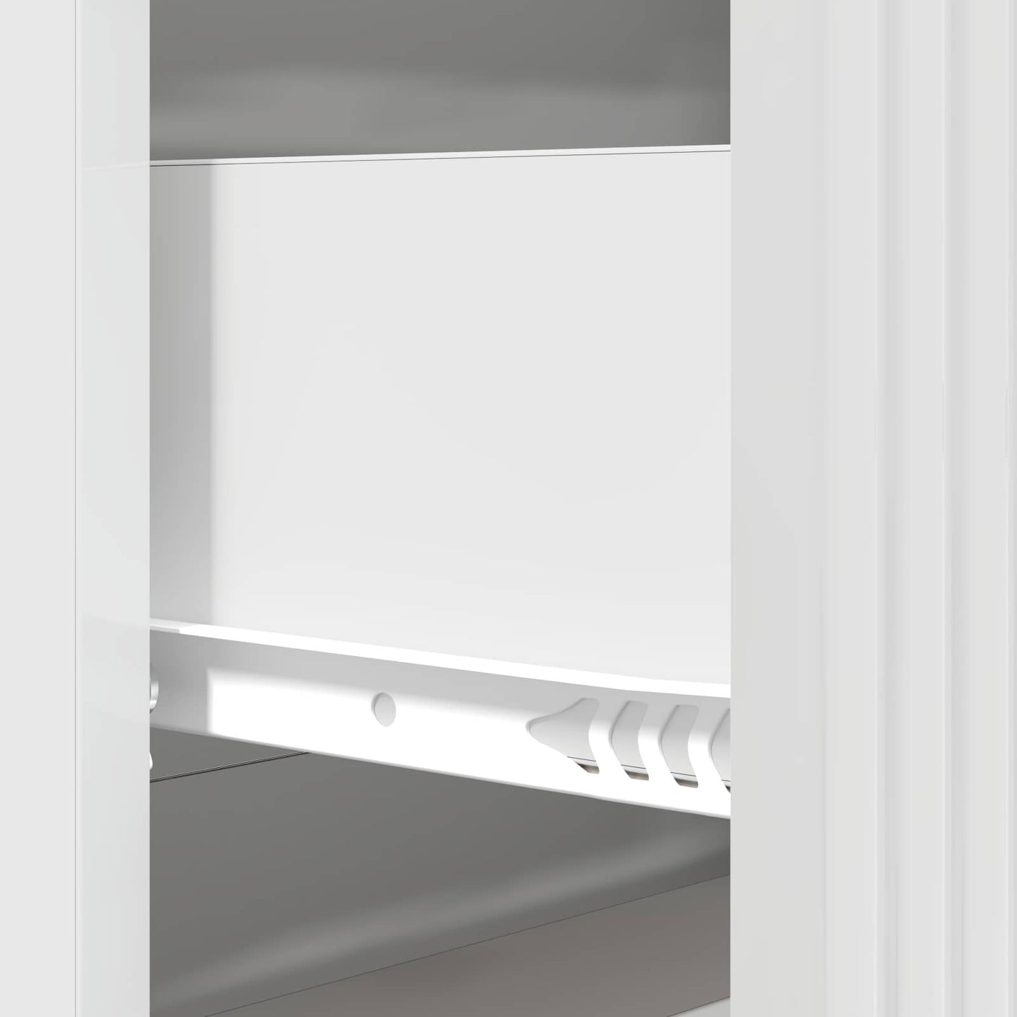 Skuffeskap Høgglans hvit 66 x 34,5 x 89,5 cm Konstruert tre