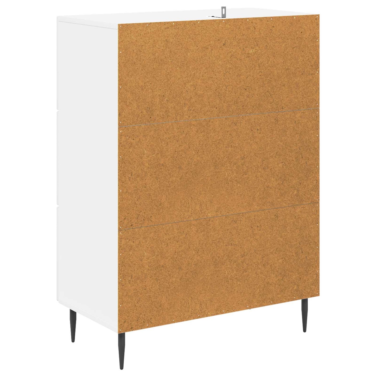 Skuffeskap Høgglans hvit 66 x 34,5 x 89,5 cm Konstruert tre