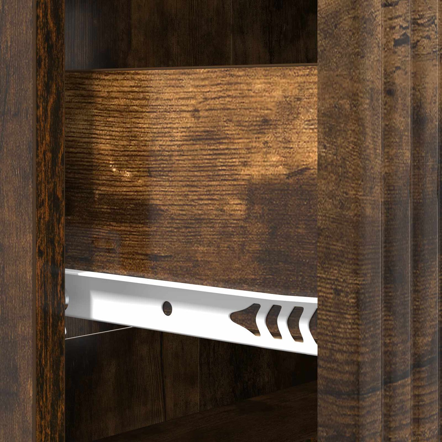 Skuffeskap Røkt Eik 66 x 34,5 x 89,5 cm Konstruert tre