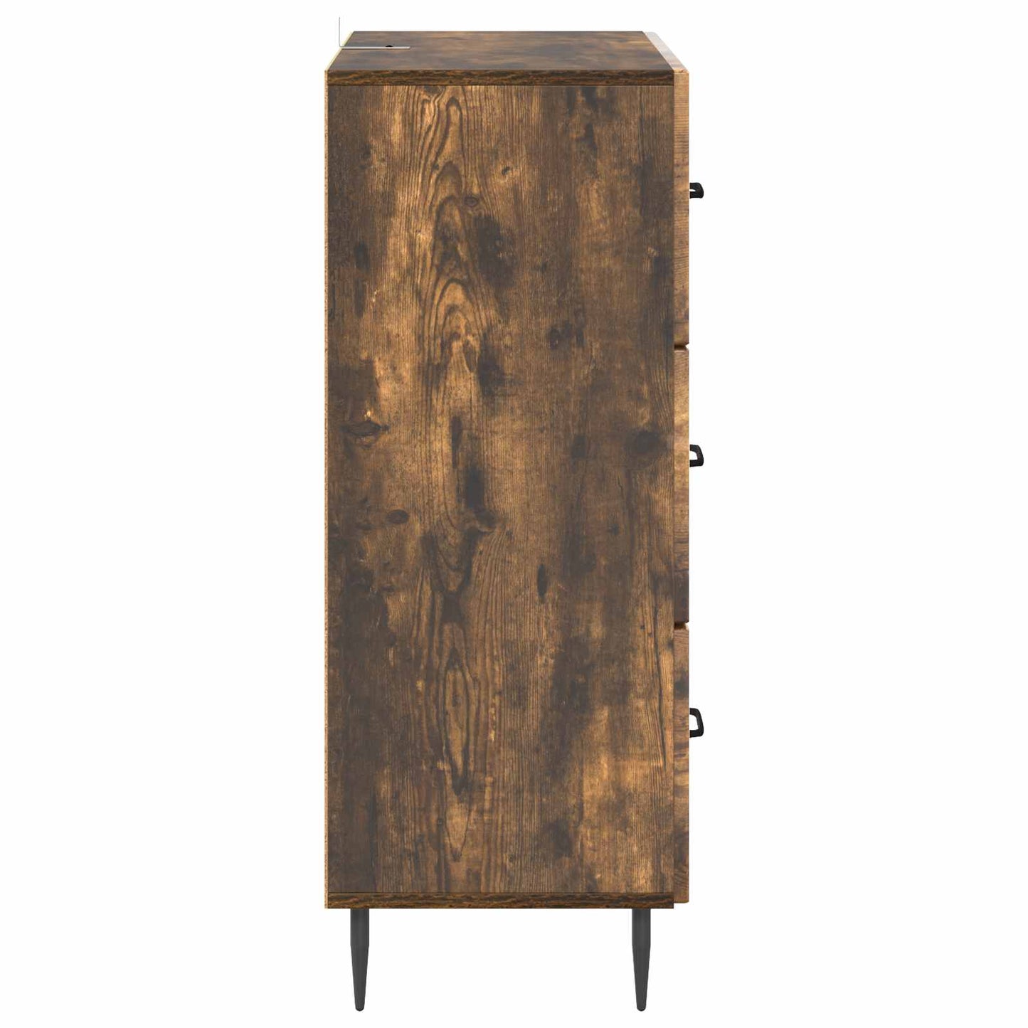 Skuffeskap Røkt Eik 66 x 34,5 x 89,5 cm Konstruert tre