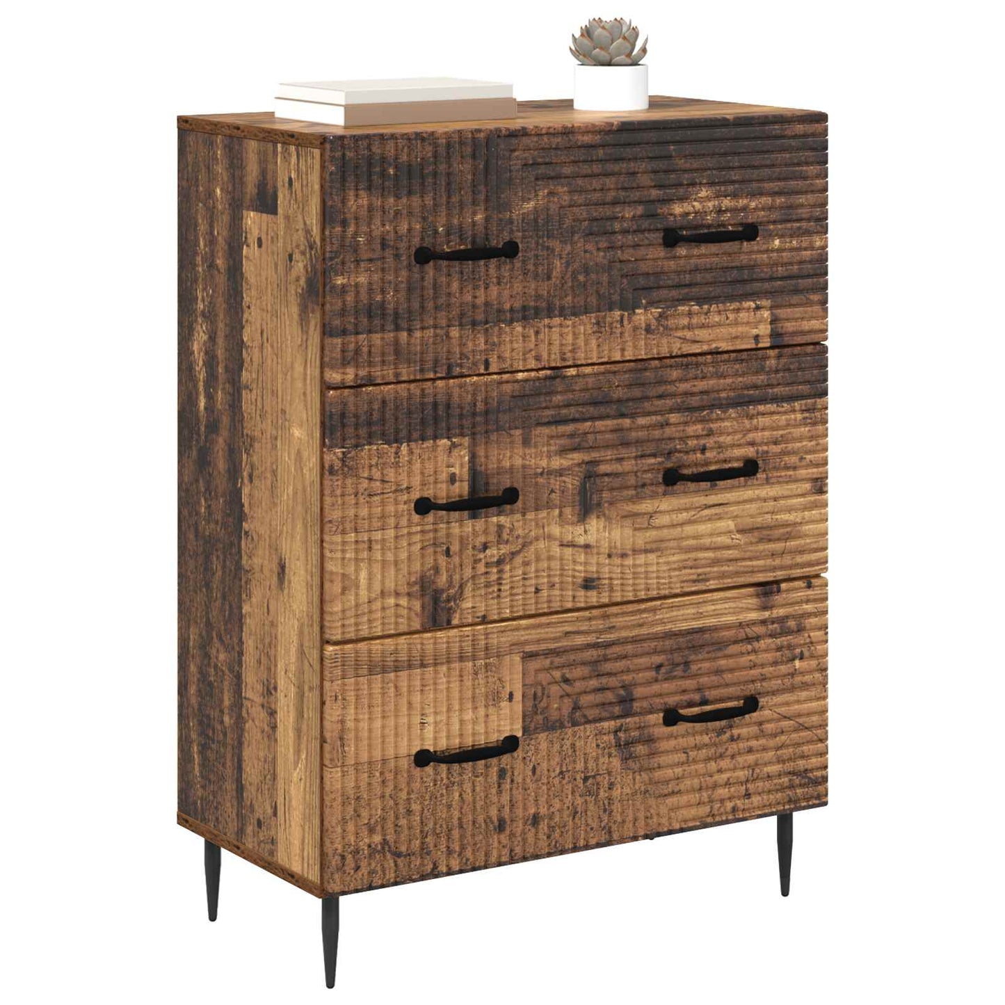Skuffeskap Gammelt tre 66 x 34,5 x 89,5 cm Konstruert tre