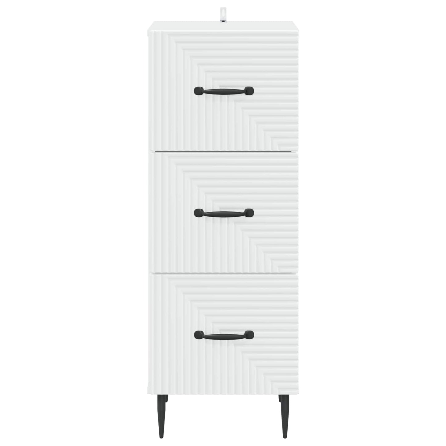 Skuffeskap Hvit 33 x 34,5 x 89,5 cm Konstruert tre