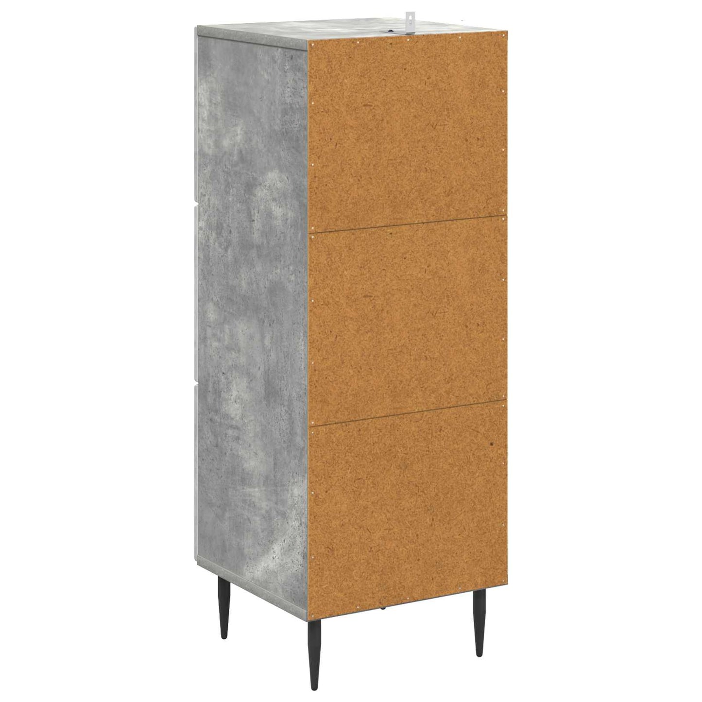 Skuffeskap Betonggrå 33 x 34,5 x 89,5 cm Konstruert tre