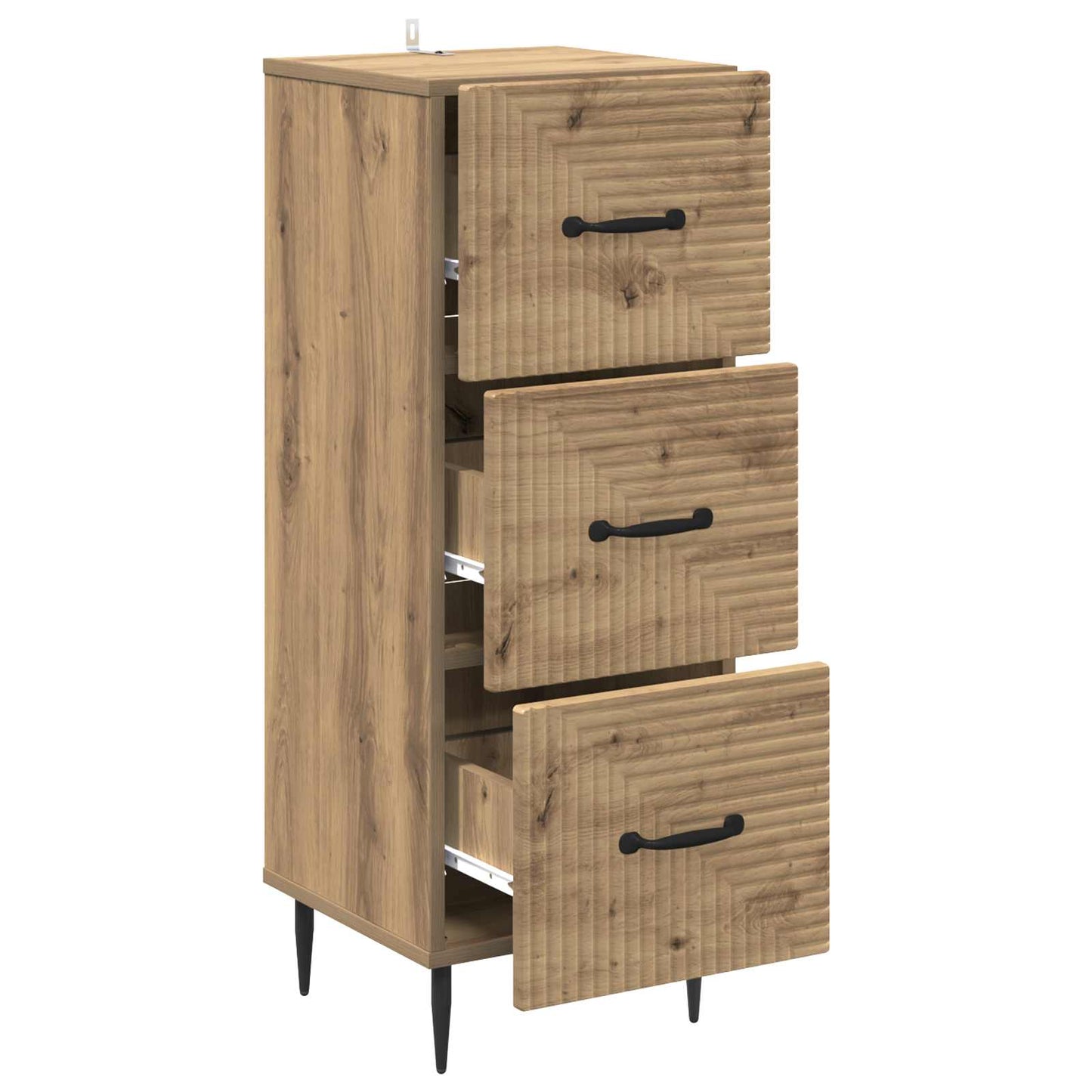 Skuffeskap 33 x 34,5 x 89,5 cm Konstruert tre Artisan eik