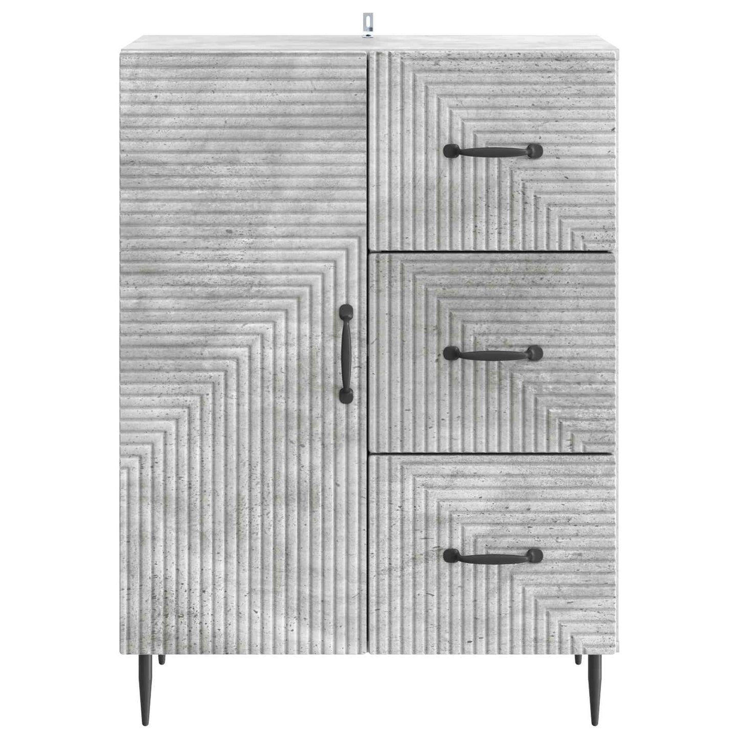 Serviesskap Betonggrå 66 x 34,5 x 89,5 cm Konstruert tre