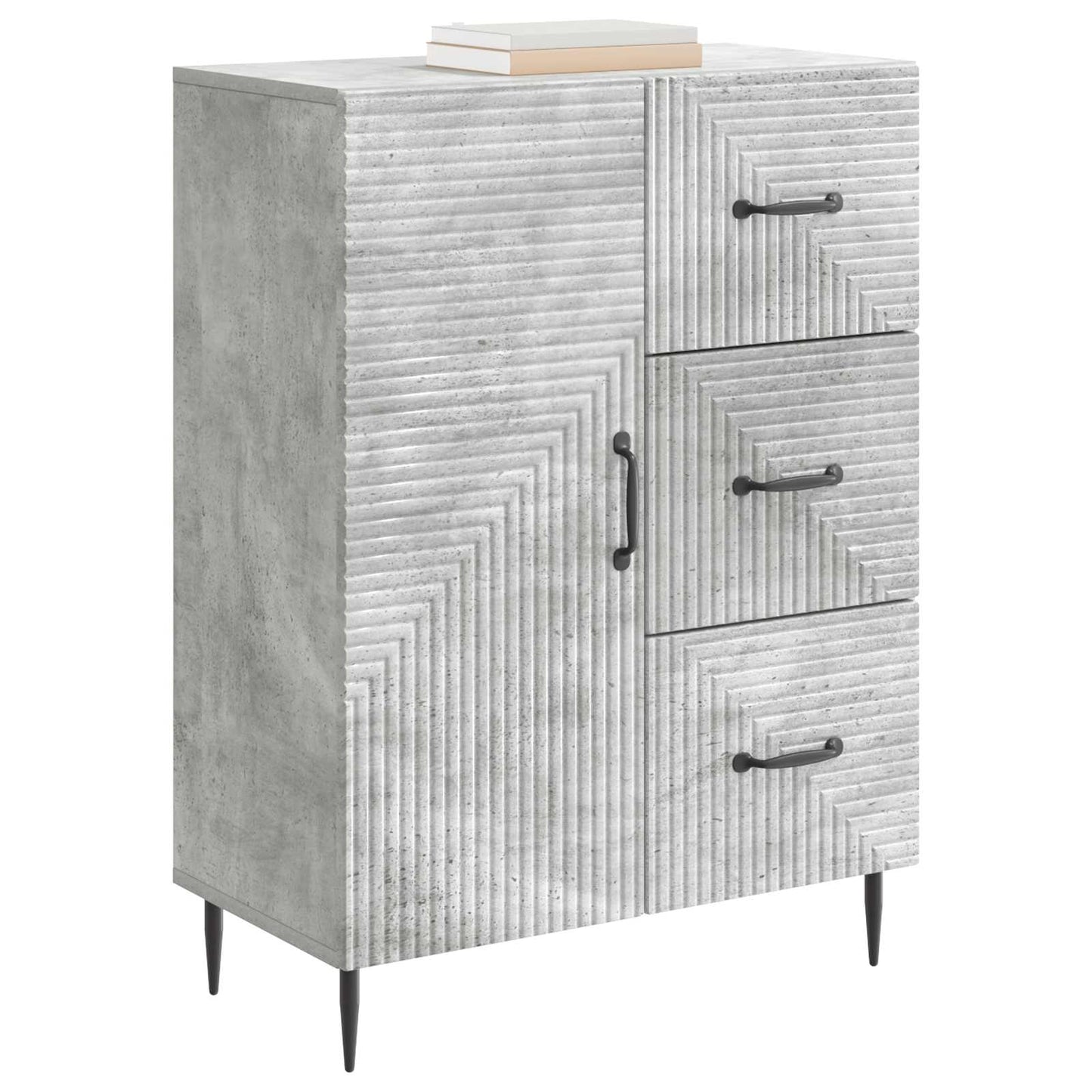 Serviesskap Betonggrå 66 x 34,5 x 89,5 cm Konstruert tre