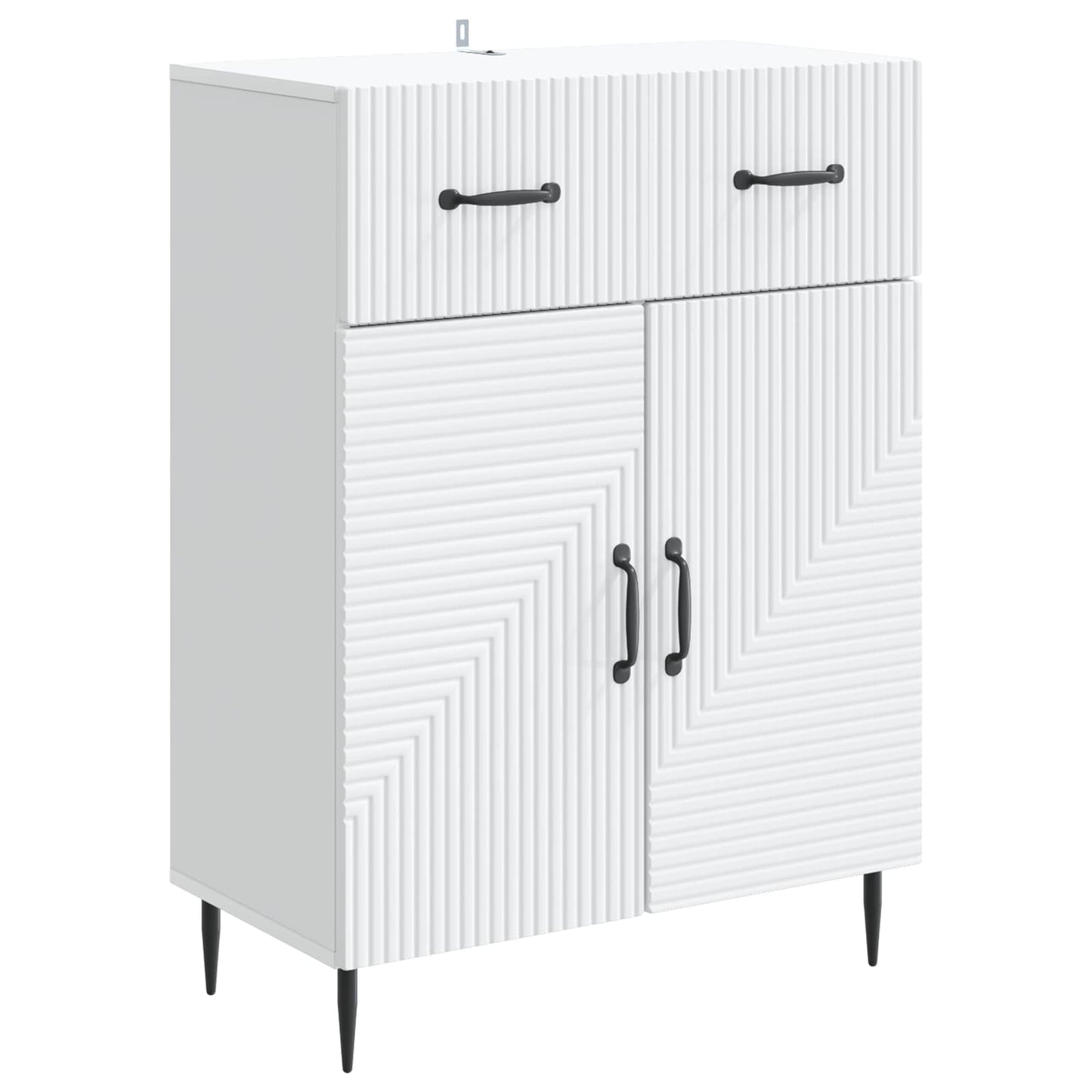 Serviesskap med skuff Hvit 66 x 34,5 x 89,5 cm Konstruert tre