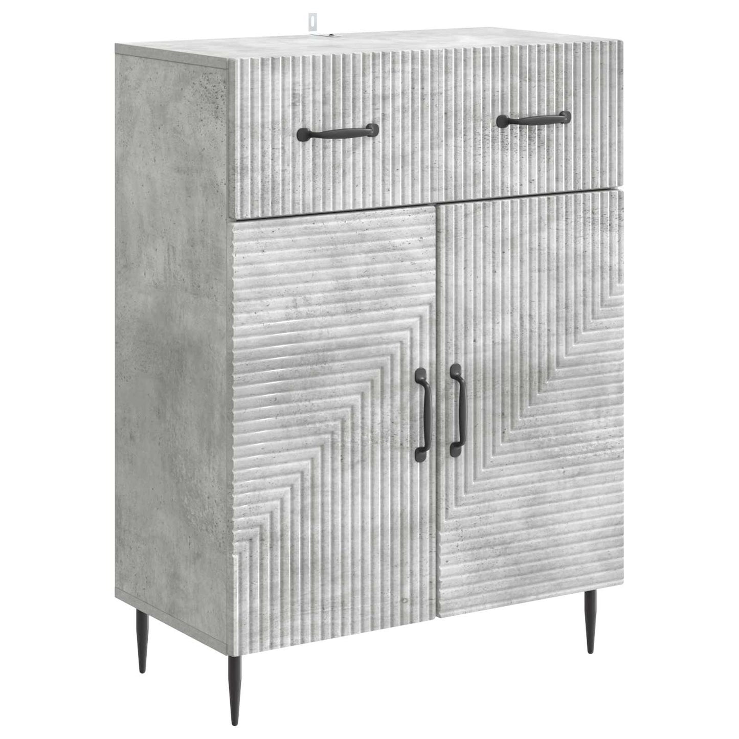 Serviesskap Betonggrå 66 x 34,5 x 89,5 cm Konstruert tre