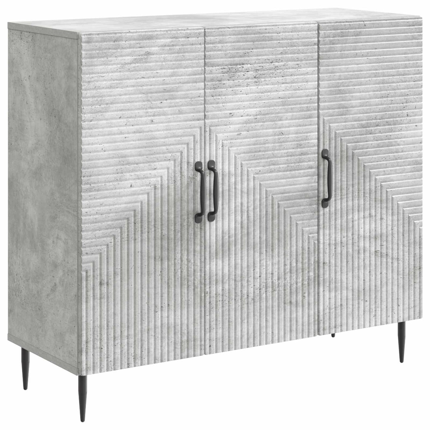 Serviesskap Betonggrå 89 x 34,5 x 80 cm Konstruert tre