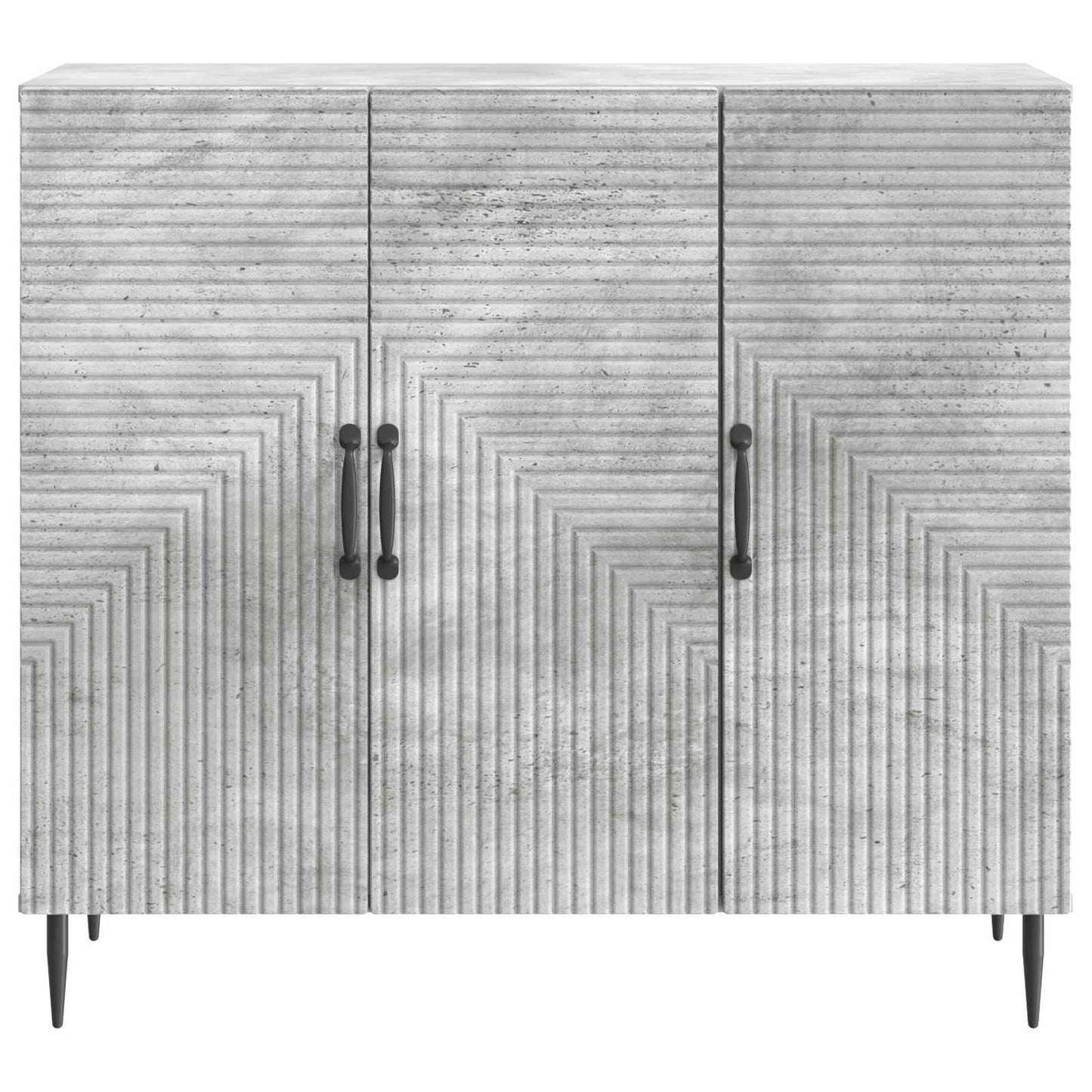 Serviesskap Betonggrå 89 x 34,5 x 80 cm Konstruert tre