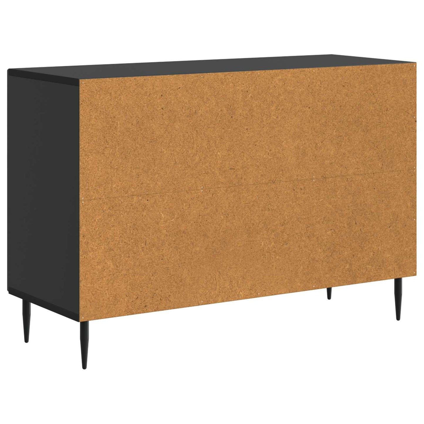 Serviesskap med skuff Svart 89 x 34,5 x 60 cm Konstruert tre