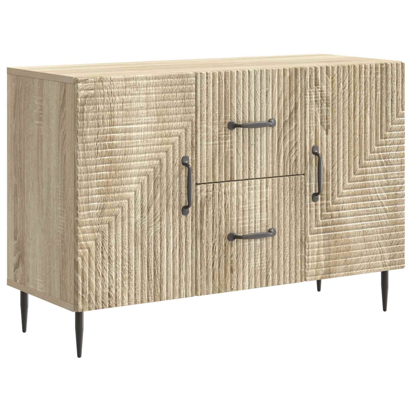 Serviesskap Sonoma eik 89 x 34,5 x 60 cm Konstruert tre